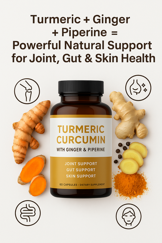 Feel Better Naturally: Turmeric, Ginger & Black Pepper in One Powerful Capsule