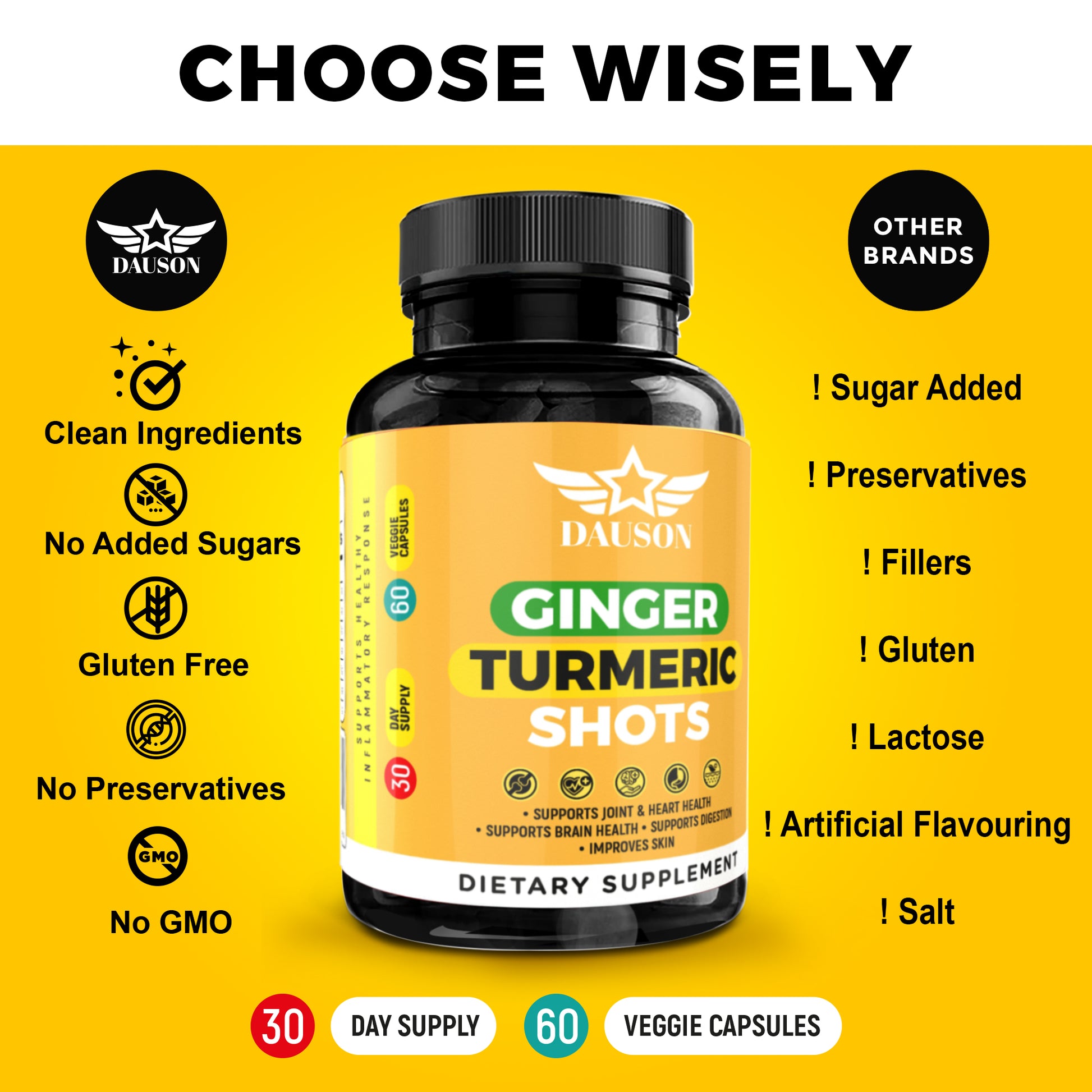 Dauson Ginger Turmeric Supplements