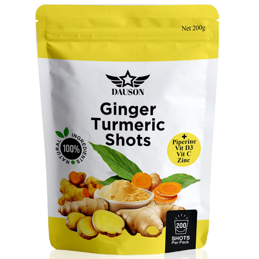 Ginger Turmeric Supplements – Boosted with Vitamin D3, Vitamin C, Pepper, Zinc & Orange | Joint, Gut, Heart, Brain & Skin Health Support