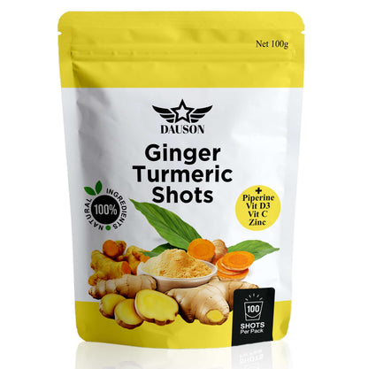 Ginger Turmeric Supplements – Boosted with Vitamin D3, Vitamin C, Pepper, Zinc & Orange | Joint, Gut, Heart, Brain & Skin Health Support