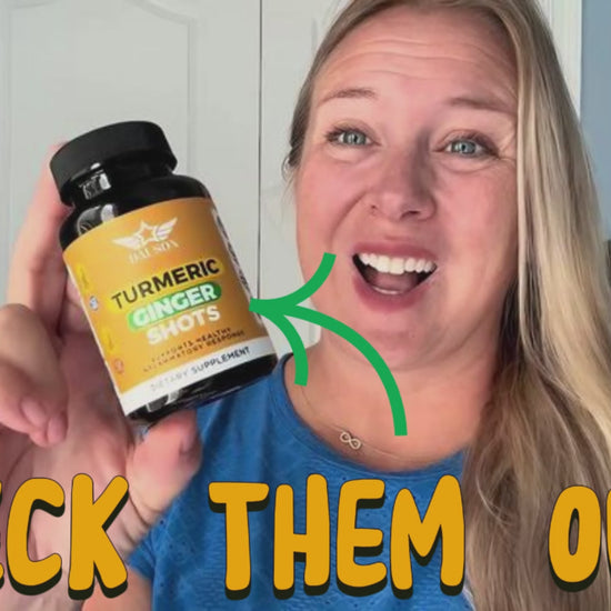 Ginger turmeric supplements in powder and capsule form