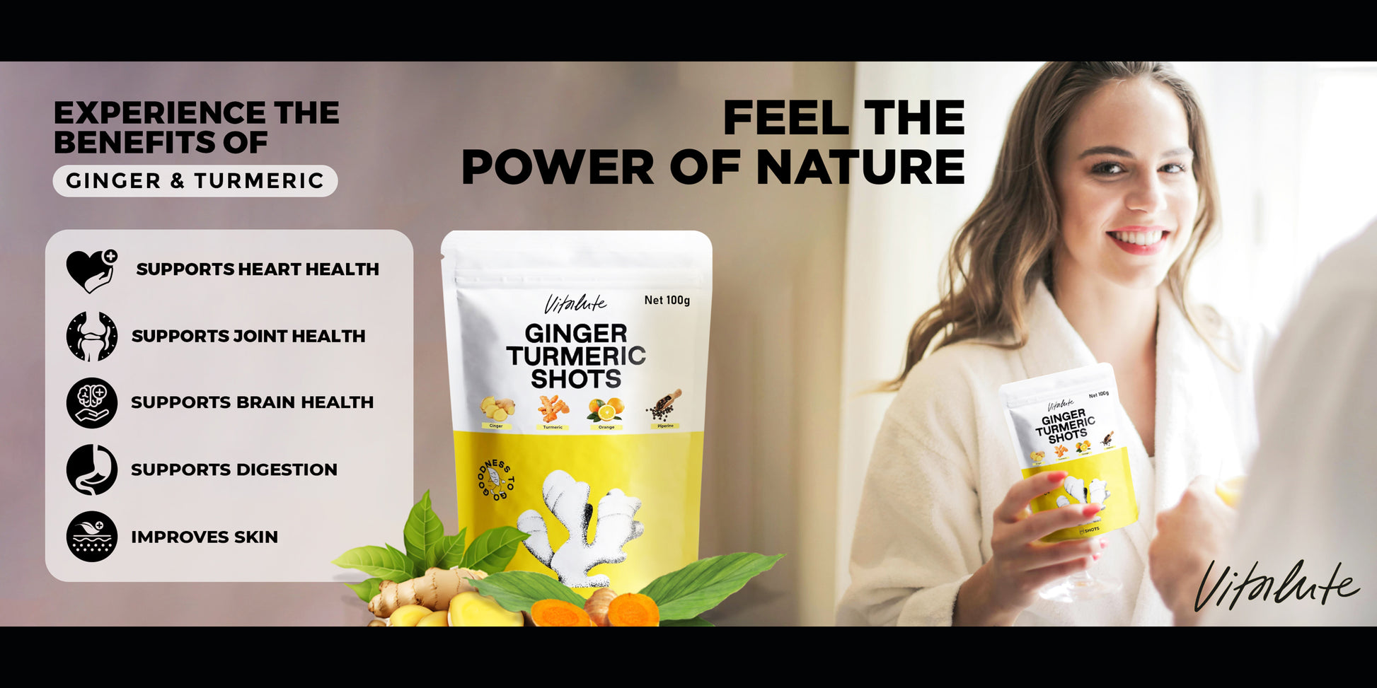 Organic turmeric curcumin with piperine for better nutrient absorption

