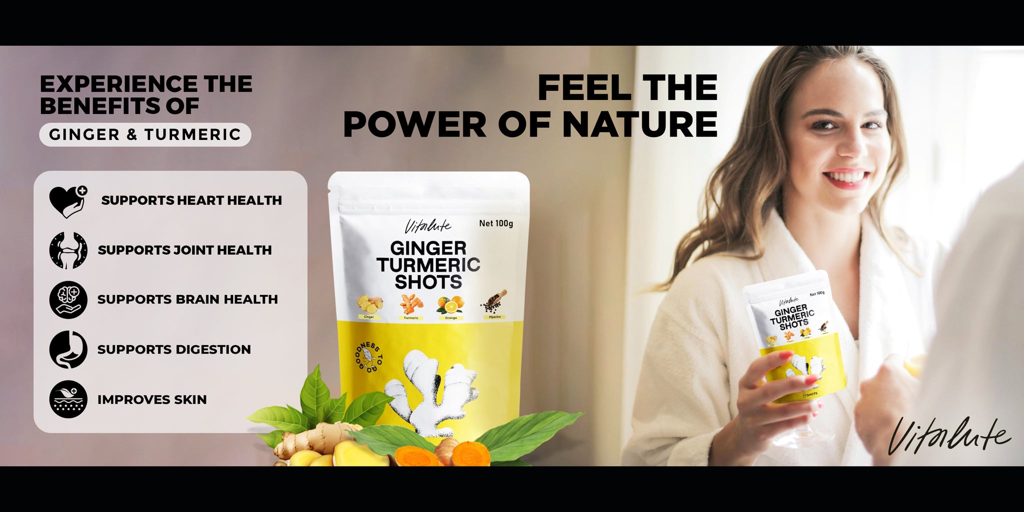 Organic turmeric curcumin with piperine for better nutrient absorption

