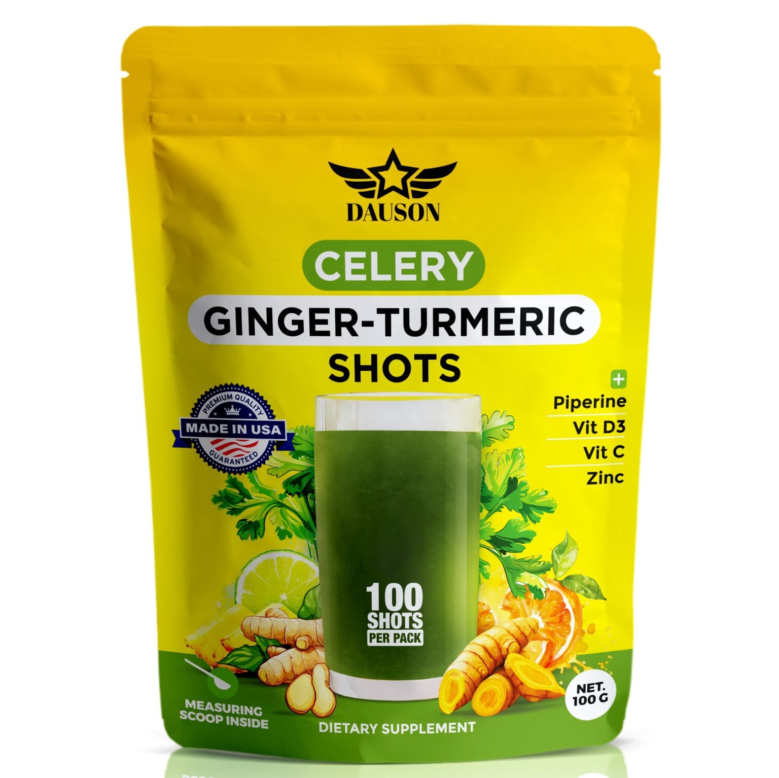Celery Ginger Turmeric Shots