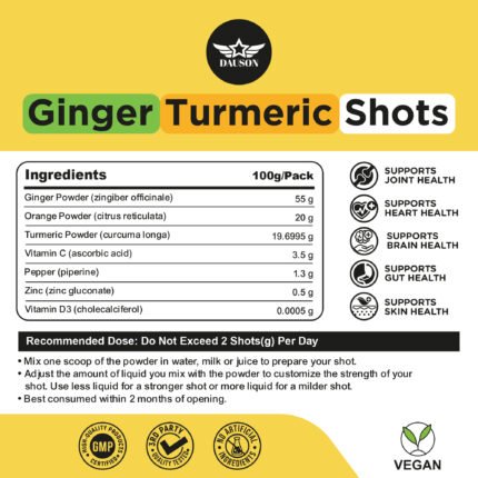 ginger turmeric shots