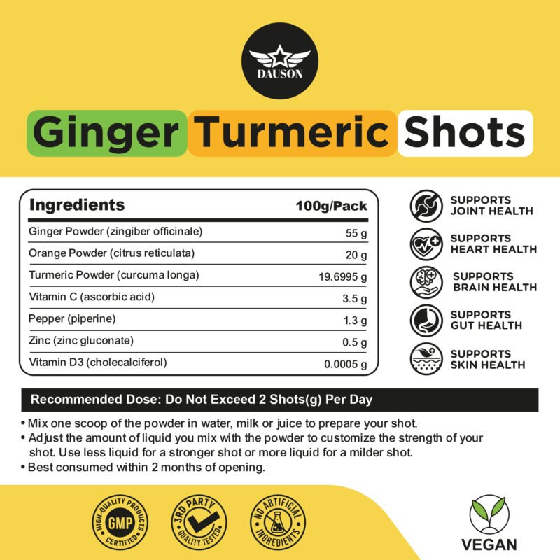 ginger turmeric shots