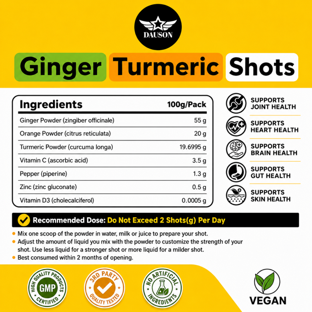 dauson ginger shots for good health