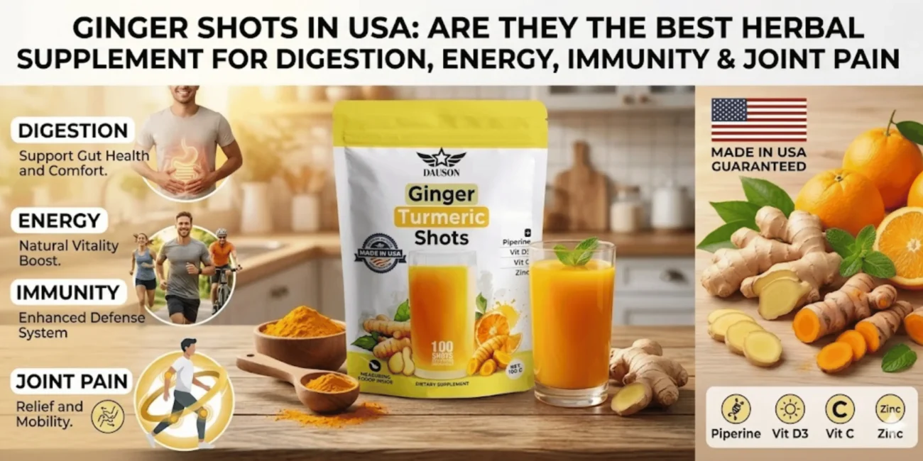 Ginger Shots in USA | Best Herbal Supplement for Digestion, Energy & Immunity