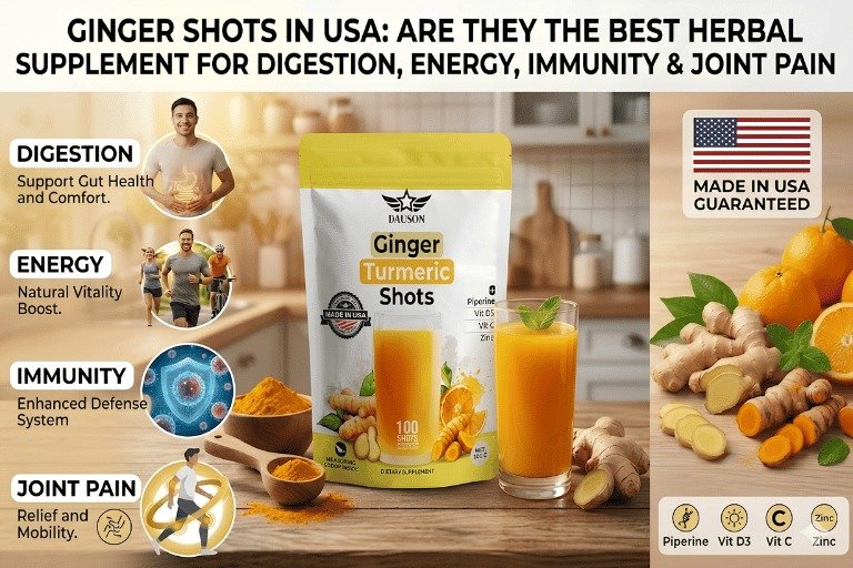 Ginger Shots in USA | Best Herbal Supplement for Digestion, Energy & Immunity