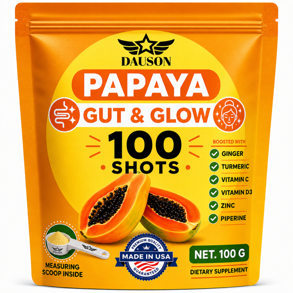 dauson papaya shots for gut and skin