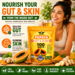 DAUSON Papaya Shots for Healthy Gut & Glowing Skin | Herbal Supplement Boosted with Ginger, Turmeric, Zinc, Vitamins & Piperine | 100 Shots - Image 3